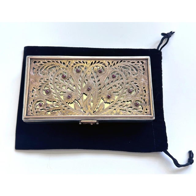 Oversized Vintage French Silver Compact Case by Boucheron For Sale - Image 13 of 17