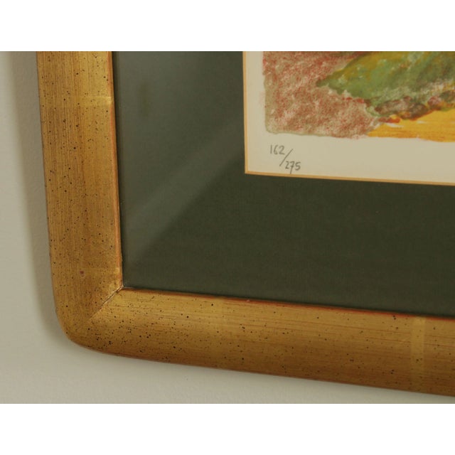 Eliane Thiollier French Country Village Framed Lithograph For Sale - Image 9 of 13