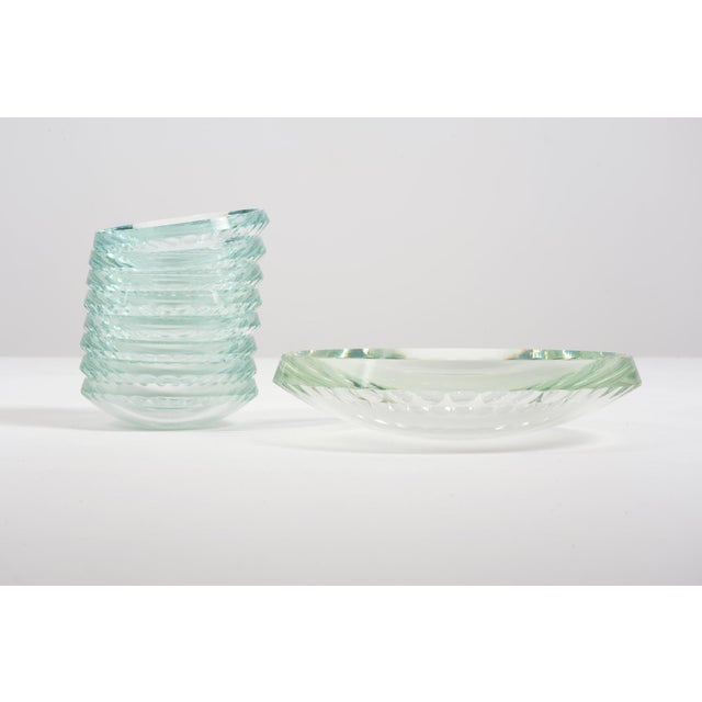 Modern Vintage Art Deco Glass Bowls, 1940s, Set of 9 For Sale - Image 3 of 8
