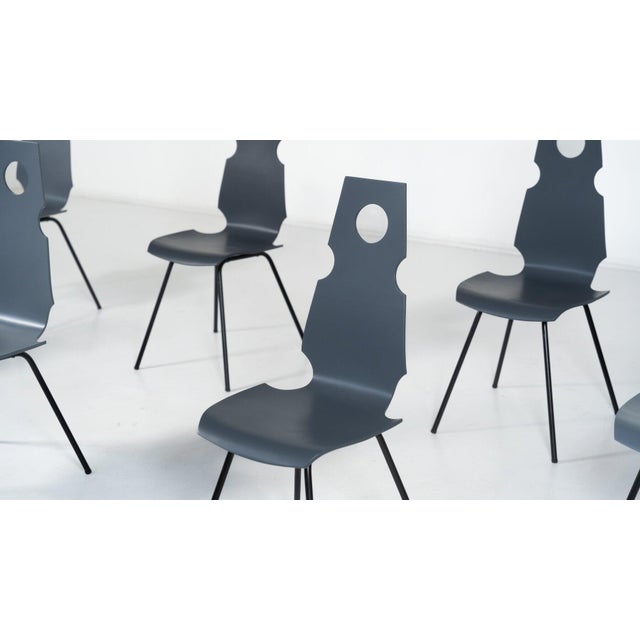 1960s Mid-Century Chairs frpm Theo Häberli, Switzerland, 1960s, Set of 7 For Sale - Image 5 of 12