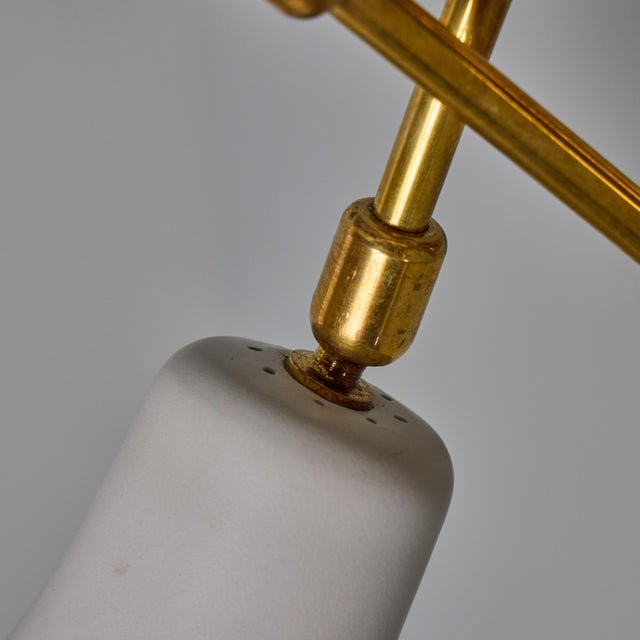 1950s Stilux Milano White Perforated Double Shade Wall Lamp For Sale - Image 11 of 15