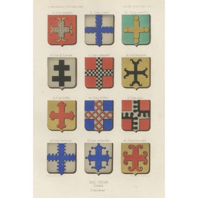 Heraldic Crosses Continued, 1851, Paper For Sale - Image 9 of 9