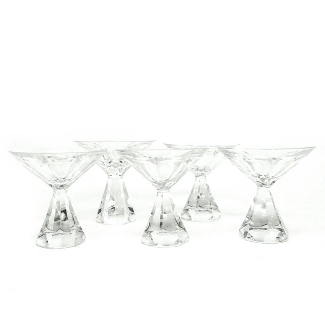 Art Deco Czechoslovakian Glasses, 1950s, Set of 5 For Sale - Image 11 of 11