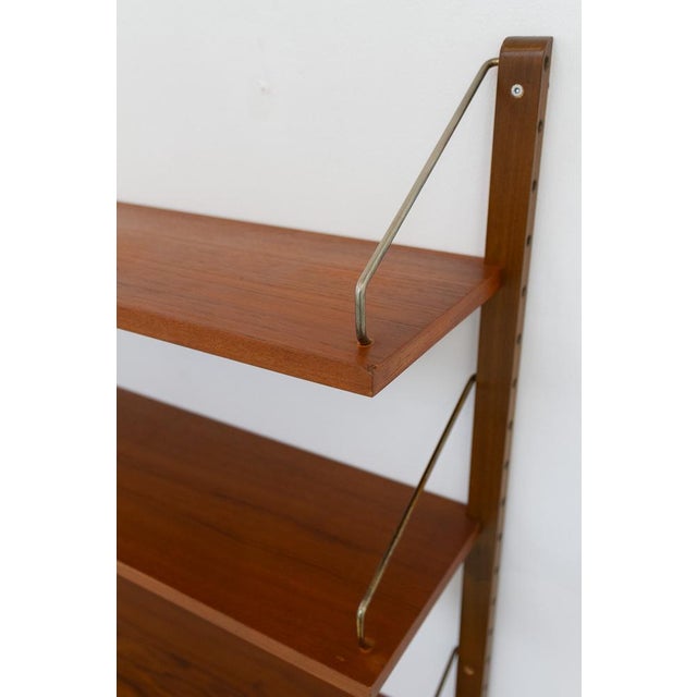 Wood Danish Modern 3-Bay Modular Teak Wall Unit by Poul Cadovius for Cado, 1960s For Sale - Image 7 of 18