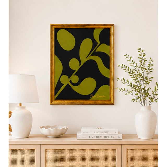 Black Verdant Noir Abstract Painting, Framed by Bryan Boomershine For Sale - Image 8 of 8