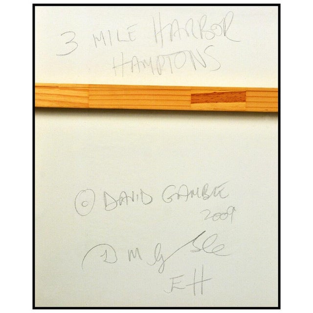 Figurative 3 Mile Harbor Hamptons, David Gamble For Sale - Image 3 of 4