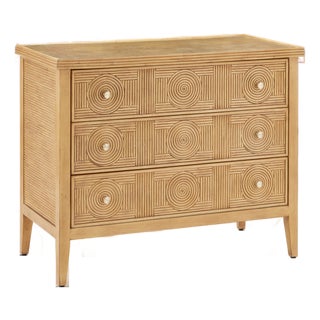 Currey & Company Santos Sea Sand Large Chest For Sale