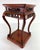Hand Carved Chinese Export, Mahogany Pedestal Table For Sale - Image 9 of 9