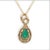 Metal Gia Certified Colombian Emerald Diamond Halo Pendant: Solid 14k Gold, 10x6mm For Sale - Image 7 of 8