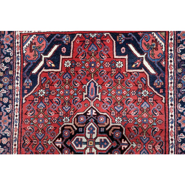 1940s, Vintage Persian Hamadan Rug 4' X 5' For Sale - Image 9 of 12