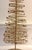 Gold Vintage Gold Wire Beaded Christmas Trees – Set of 2 (20” Each) For Sale - Image 8 of 11