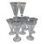 Vintage Bryce 934-1 Platinum Band Water Goblets-Set of 8 For Sale