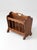 Brown Mid-Century Colonial Style Wood Magazine Rack For Sale - Image 8 of 8