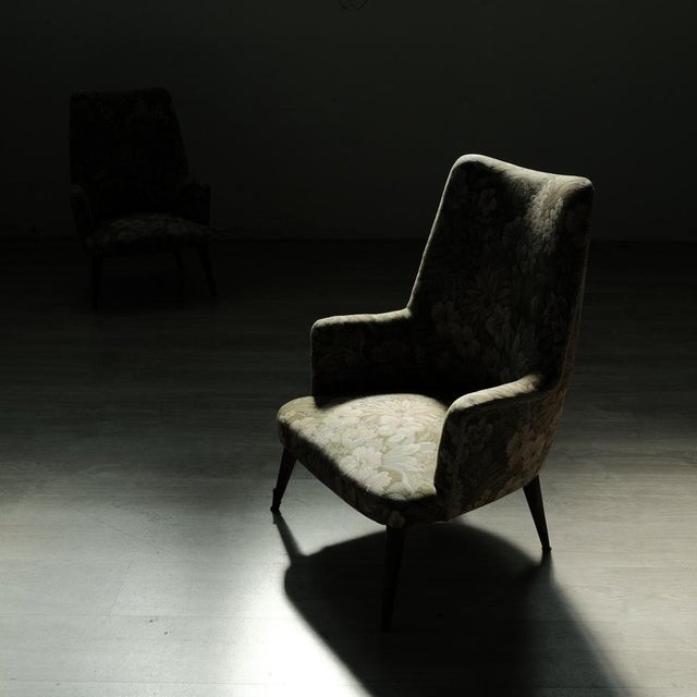 1960s Set of Mid-Century Flowered Armchairs, Italy, 1960s For Sale - Image 5 of 18