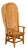 Orkney Island Midcentury Scottish Canopy Chair with Hand Woven Straw Back For Sale