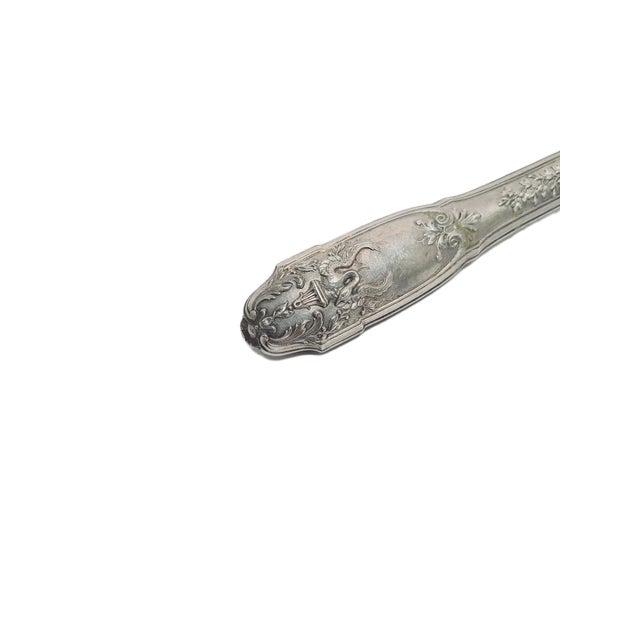 Classicist Silver Roast Fork, France, 1880s For Sale - Image 9 of 14