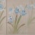 Wood 1960s Japanese Byobu "Blue Irises" on the 4-Panel Folding Screen Beige Background For Sale - Image 7 of 10