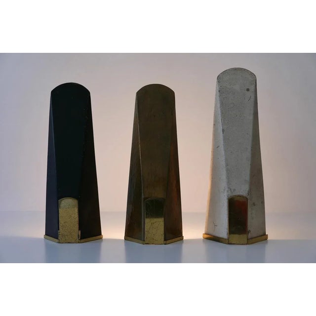 Beige Large Mid-Century German Sconces, 1950s, Set of 3 For Sale - Image 8 of 17