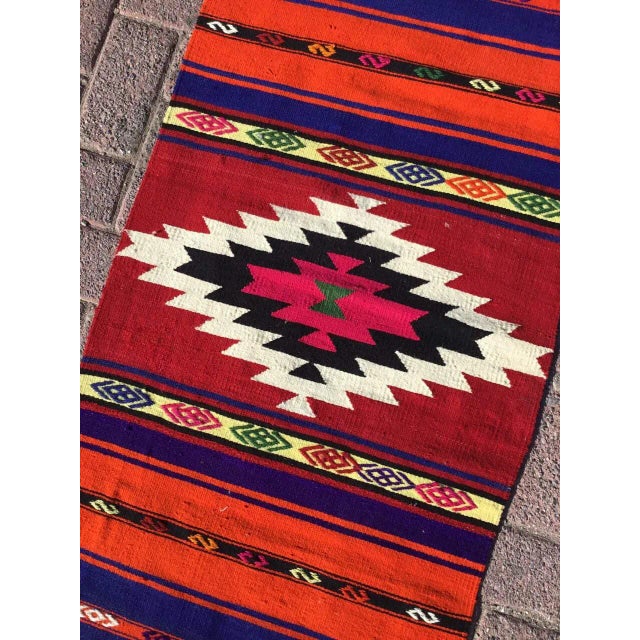 Art Deco Bohemian Kilim Runner - 1'11" X 10' For Sale - Image 3 of 9