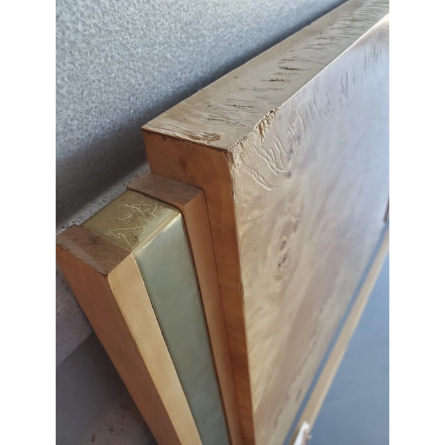 1970s Jack Cartwright for Founders Burlwood Full/Queen Headboard For Sale - Image 10 of 13