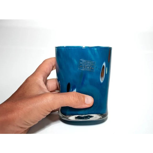 Italian Verace Drinking Glasses Ribes the Art of Glass, 2004, Set of 6 For Sale - Image 7 of 12