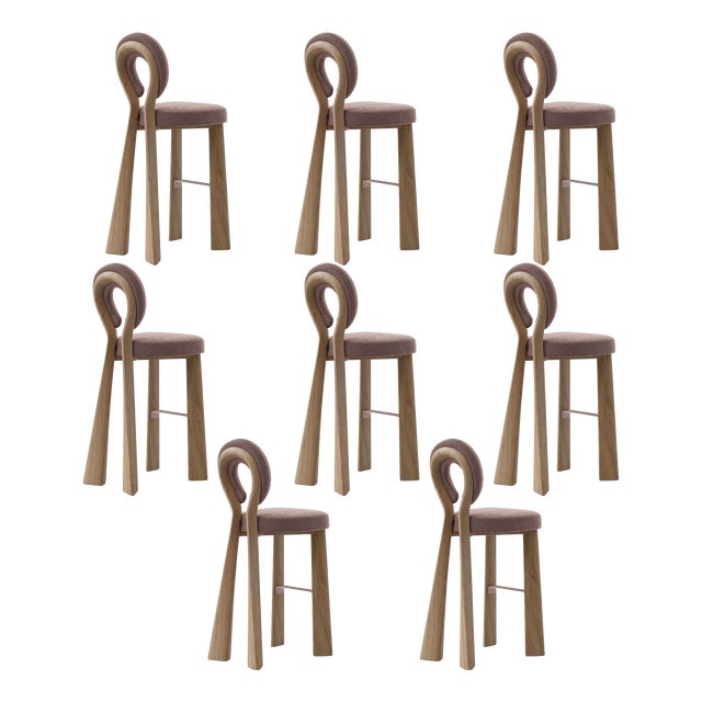 Mary Bar Chairs by Ottiu, Set of 8 For Sale