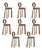 Mary Bar Chairs by Ottiu, Set of 8 For Sale