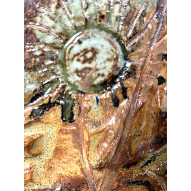 1980s Vintage Stoneware Mirror by Annie Maume, 1980s For Sale - Image 5 of 8