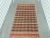 Vintage Red & Orange Woven Check Pattern Indian Textile. Is almost as thick as a Kilim. Hand knotted fringes at both ends....