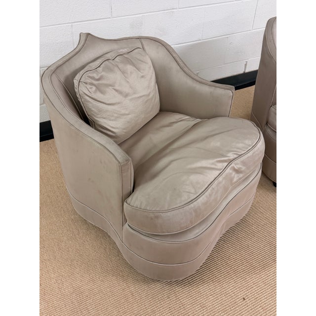 1960s Extraordinary James Mont Club Chairs, a Pair For Sale - Image 5 of 8