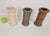 Vintage Scandinavian Ribbed Cylinder Vases, 1960s, Set of 3 For Sale - Image 3 of 6