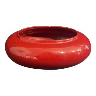 Vintage Brick Red Planter Pot For Sale