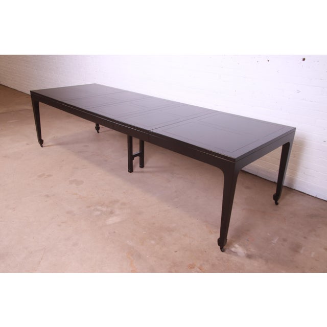 Michael Taylor for Baker Furniture Far East Collection Black Lacquered