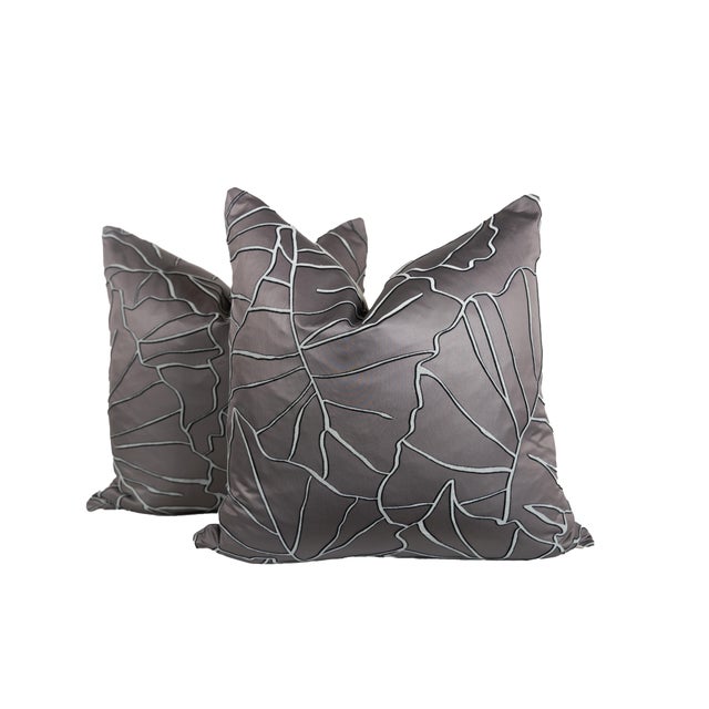 2020s Designer Stark Zoom-Le Ombre Pillow Covers 22x22 - A Pair For Sale - Image 5 of 5