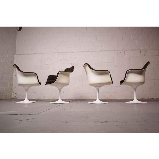 Swivel Tulip Armchairs from Knoll International, Set of 4 For Sale - Image 11 of 14