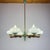 Wood Mid-Century Chandelier with Teak and Murano Glass from Stilnovo, Italy, 1950s For Sale - Image 7 of 18