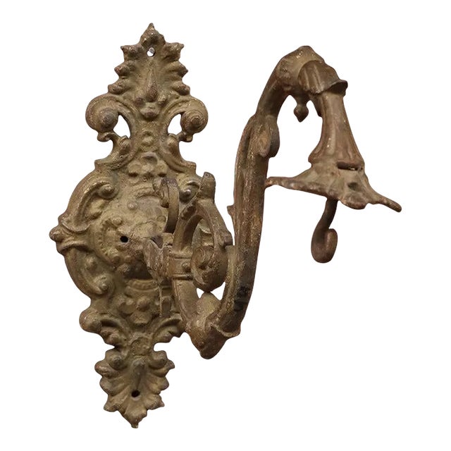 Antique Brass Wall Hook | Heavy Duty Indian Temple Bell Hanger | Ornate Metal Robe Hook | Ethnic Entryway Decor | Diwali Gift | Housewarming For Sale