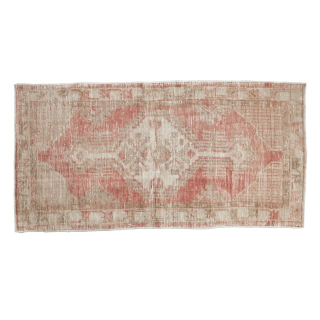 Vintage Distressed Oushak Rug Runner - 2'9" X 5'4" For Sale - Image 10 of 10