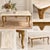 Metal Louis XV Style Coffee Table in Gilt Bronze with Veined Marble Top, 1950s For Sale - Image 7 of 8