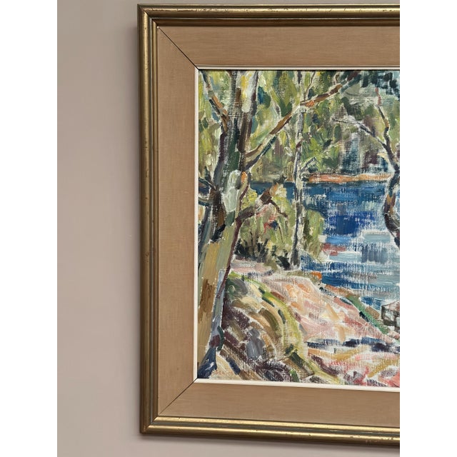Landscape Nature, 1950s, Oil Painting on Canvas, Framed For Sale - Image 11 of 18