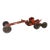 Vintage 1940s–1950s Structo Pressed Steel Orange Road Grader Toy For Sale