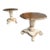 Pair of Katherine Henick Neoclassical Gilt & Painted Side Tables / Plant Stands For Sale