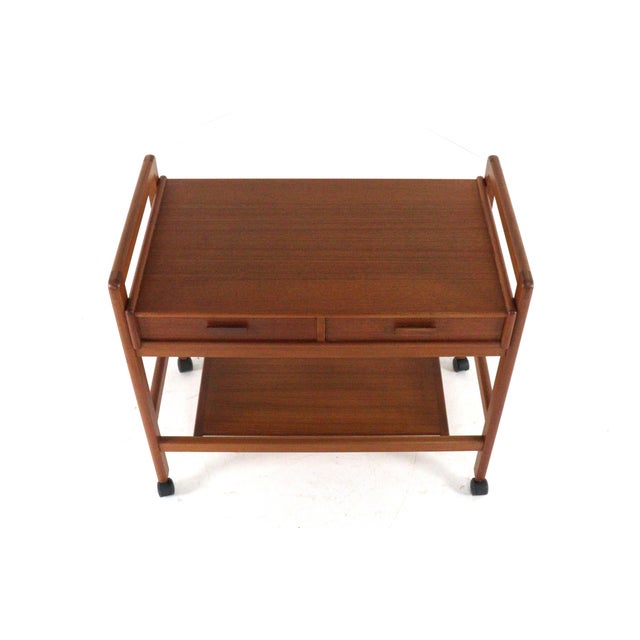 Brown Danish Trolley with Drawers from Favrholt, 1960s For Sale - Image 8 of 18