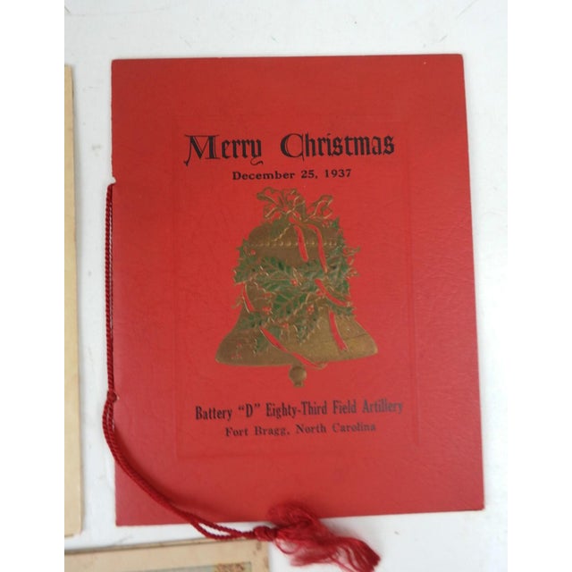 1930s Holiday Programs Battery D 83rd Field Artillery Ft. Bragg Nc Books - Set of 3 For Sale - Image 4 of 8