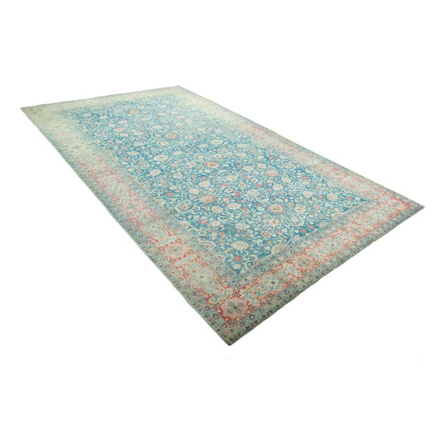 Antique Hand-Knotted Rug, 1920s For Sale