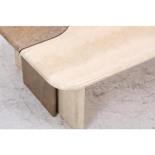 Vintage Travertine Coffee Table, 1980s For Sale - Image 6 of 13