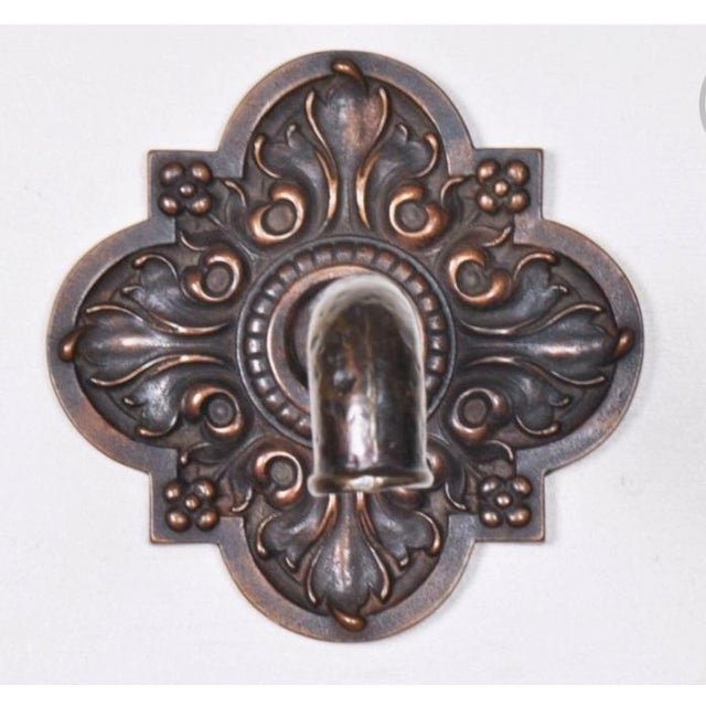 French Provincial Cast Bronze Fountain Spout & Escutcheon For Sale - Image 3 of 5