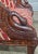 Early 20th Century Pair of English Regency Mahogany Bergeres With Swan Head Carving Red Silk Fabric For Sale - Image 9 of 12