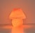 Mid-Century Modern Italian Pink Swirl Murano Glass Mushroom Table Lamp, 1970s For Sale - Image 3 of 14