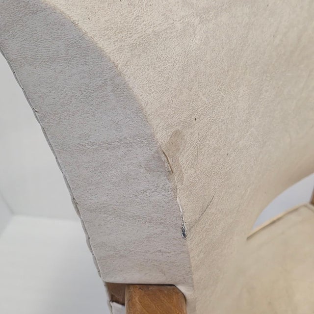 Vintage Bridge Armchairs in Beech and Skai, 1950s, Set of 2 For Sale - Image 6 of 14